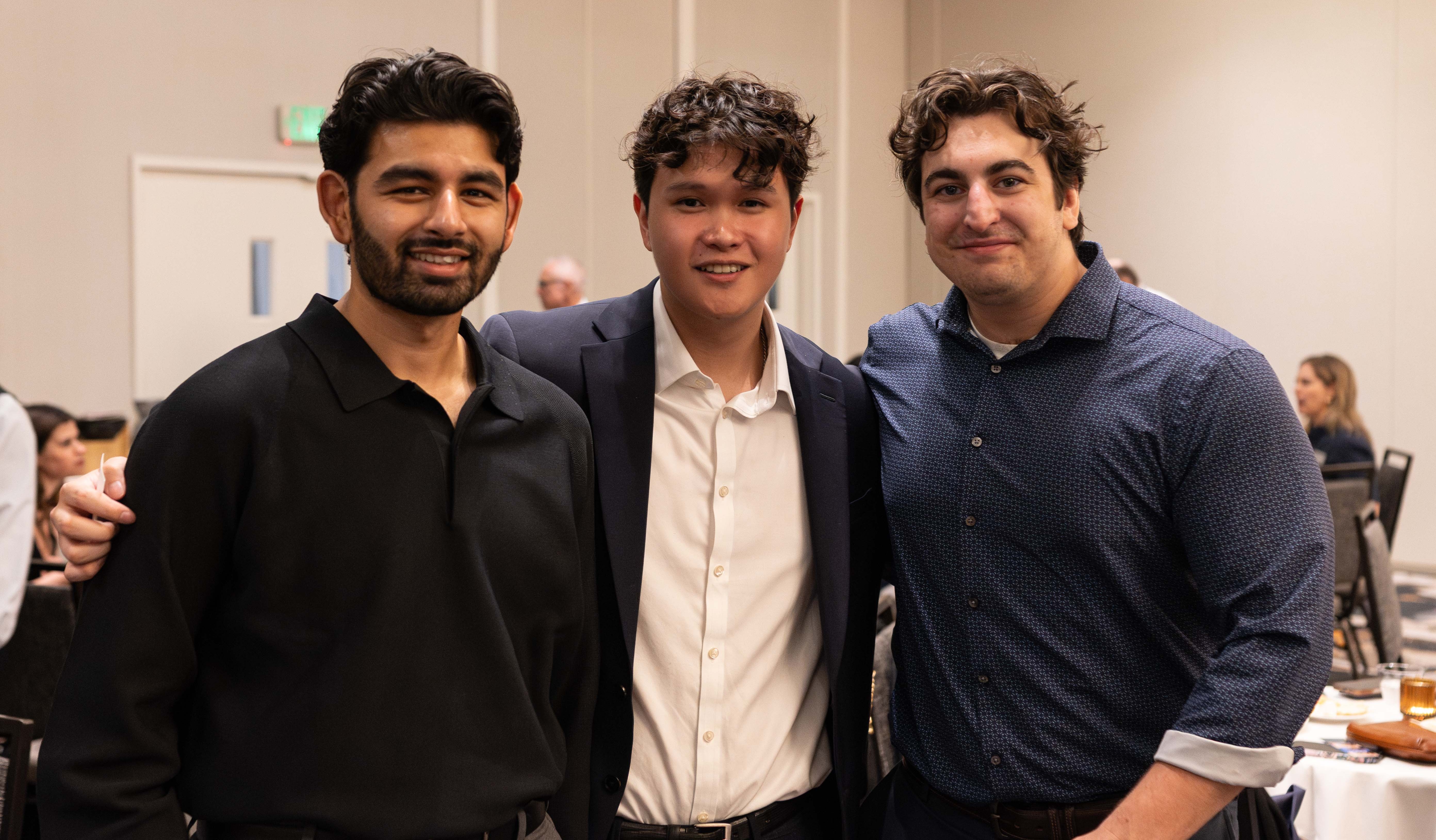 PCO male grads at commencement reception