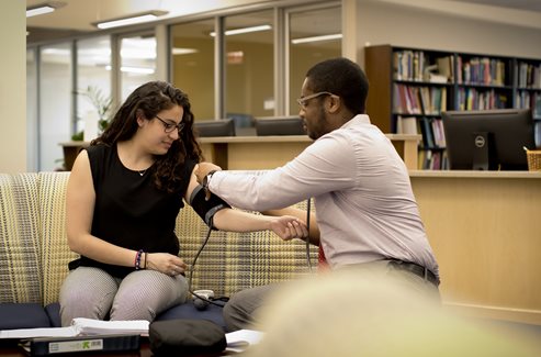 Students in the LRC