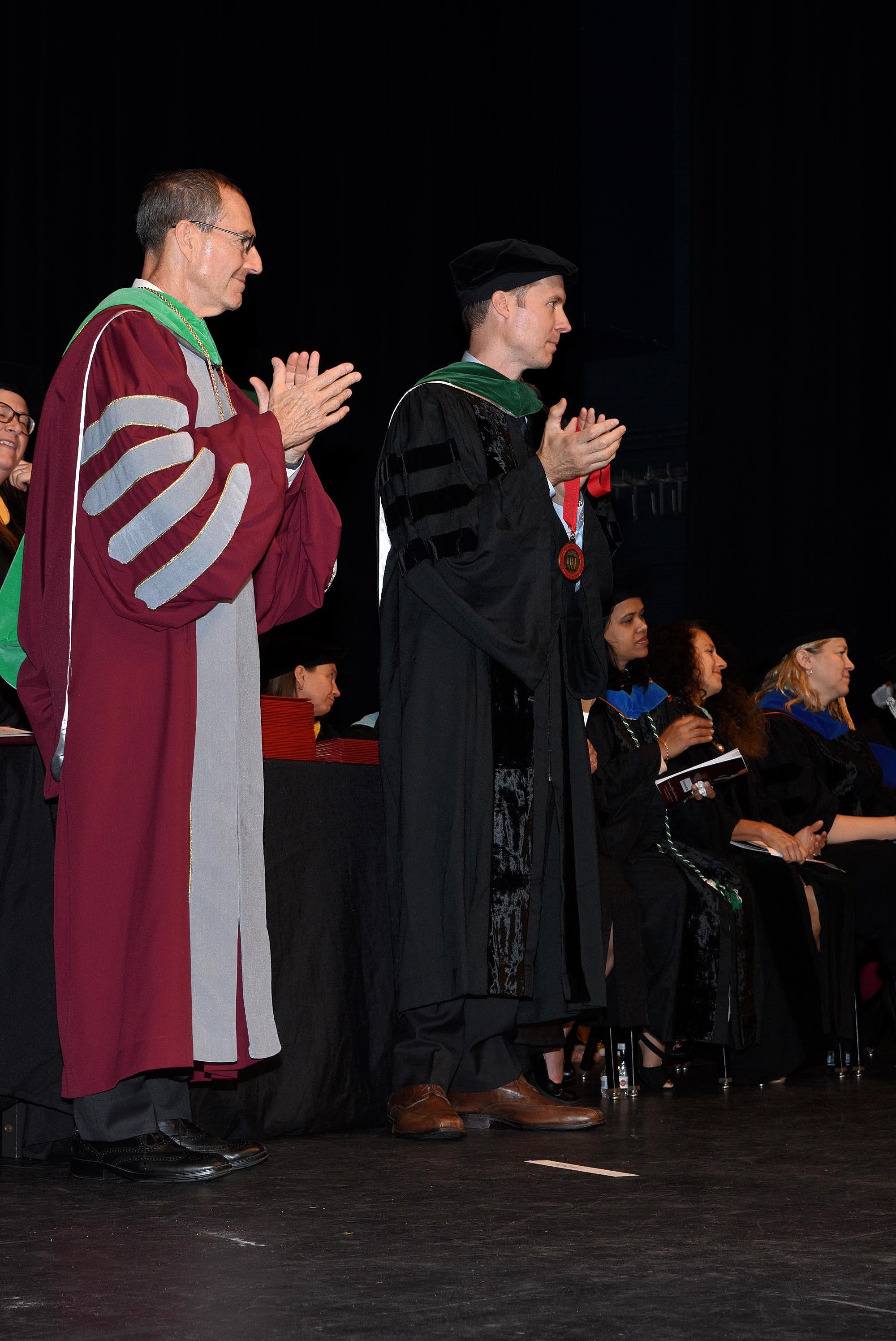 Drs. Mittelman and Friess at commencement