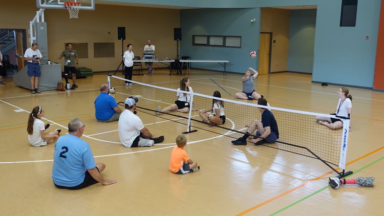 Seated volleyball