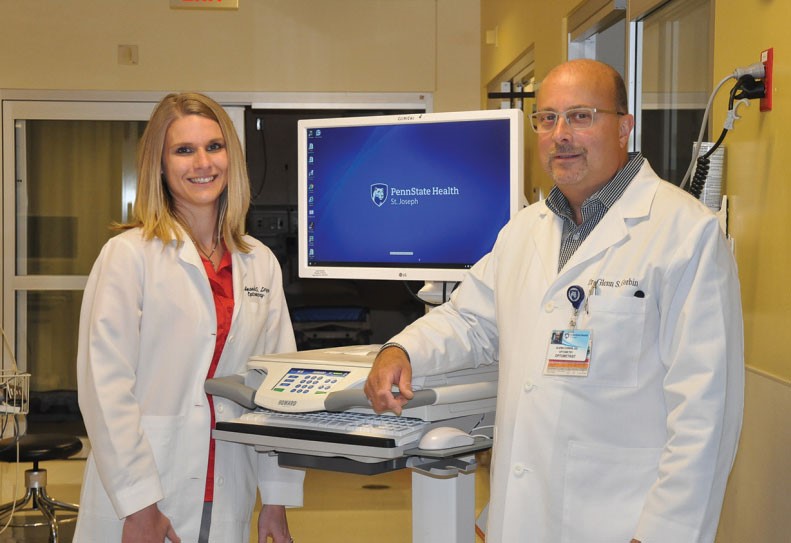 Amanda Legge and Glenn Corbin in office