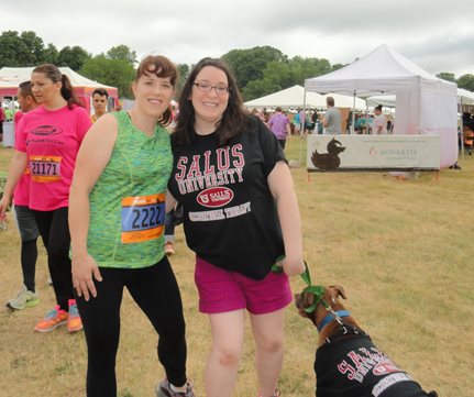 Andrea Tyszka and Caitlyn Foy at the 2015 MuckFest