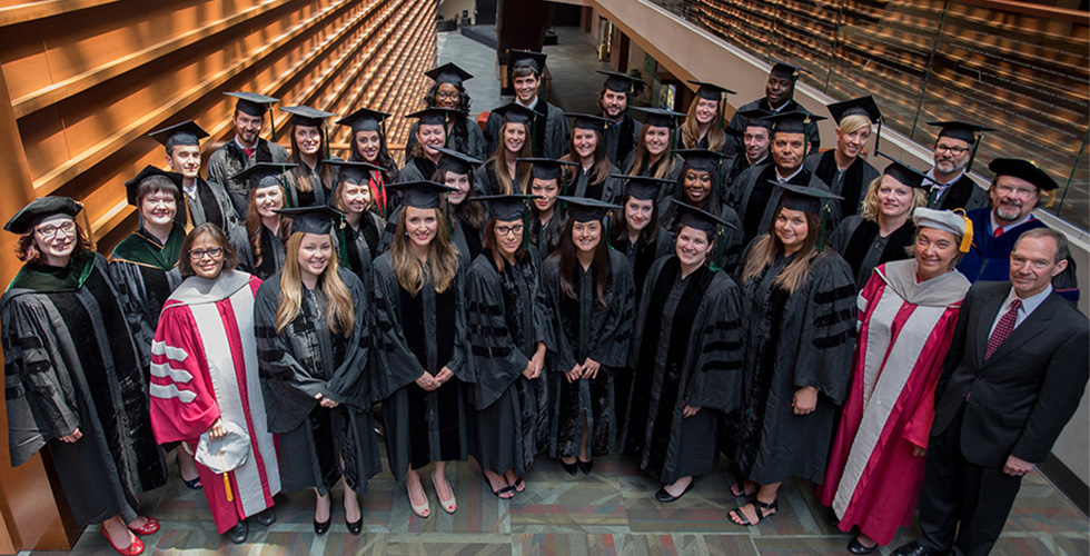 grads at commencement