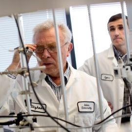 Doctors in the biomed lab