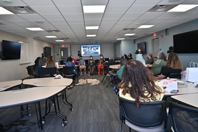 BLVS students listening to panelists during discussion