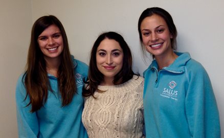 L-R: Emily Shiflet ‘17OT, Marissa Yahil ‘17OT, and Shannon Saladik ‘17OT