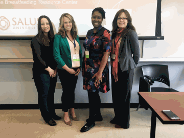 Leah Morton, Dr. Kyomi Gregory, Colette Acker, Tricia Biel-Goebel