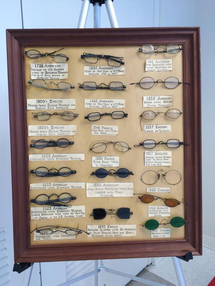 History of eyeglasses display