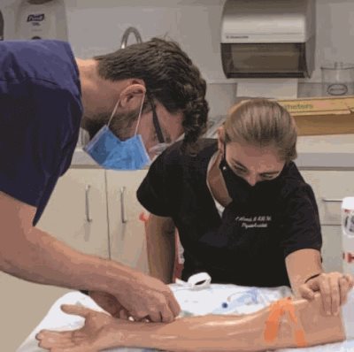 Christine McCormick working in lab