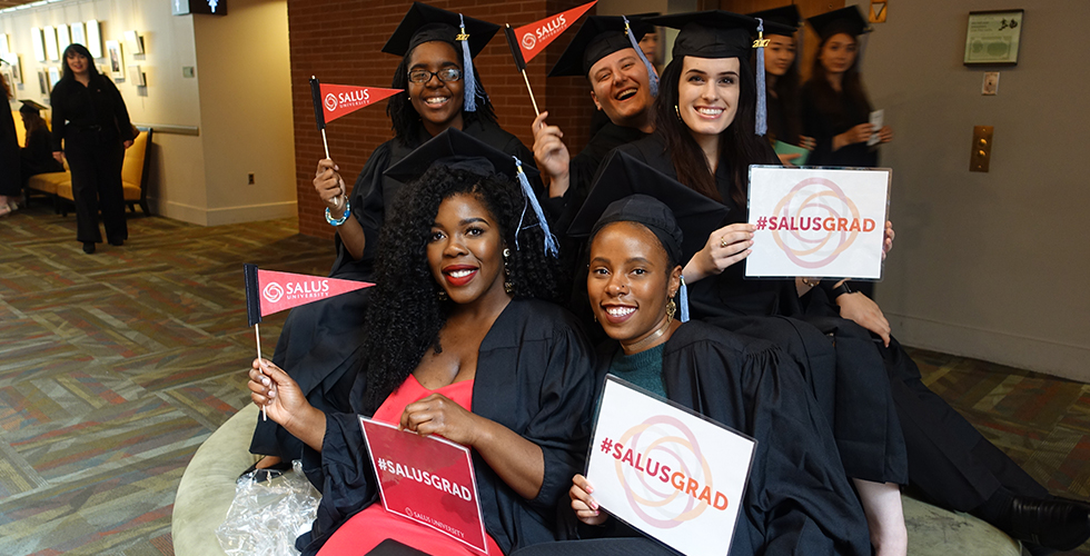 grads at commencement