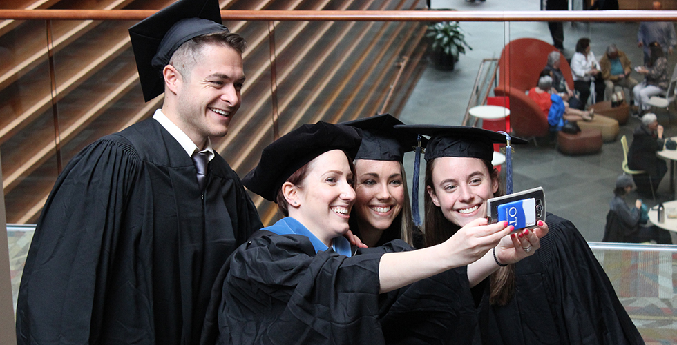 grads at commencement