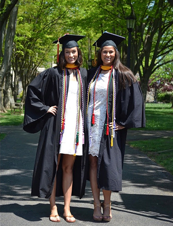 Arianna Srinivasan ‘21PA and Amanda Srinivasan ‘21PA