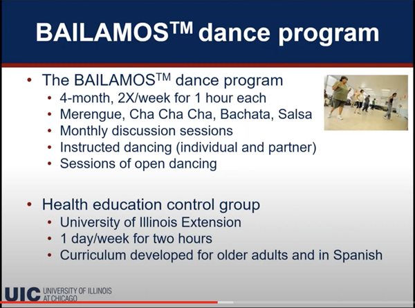 Image of PowerPoint slide with details about BAILAMOS program