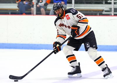 David Meltzer playing hockey