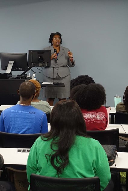 Dr. Juliana Mosley-Williams speaking