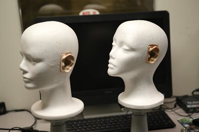 Foam heads with ear molds