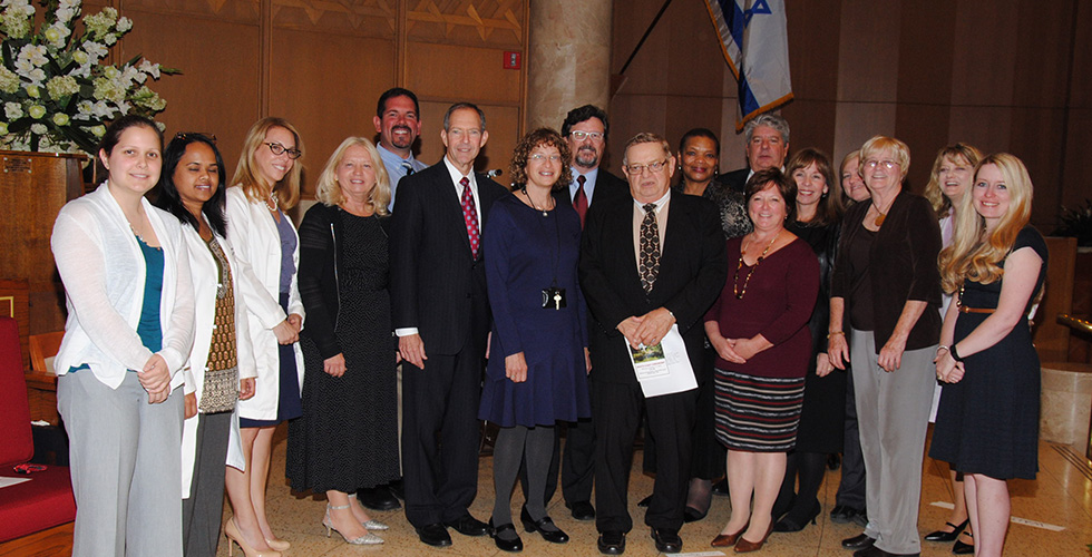 group photo at white coat ceremony