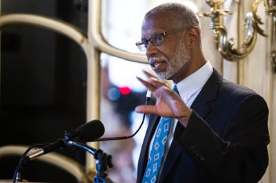 Sen. Art Haywood speaking at an event