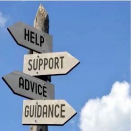 Help, Support, Advice, Guidance sign post