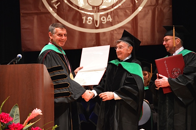 Dr. Bennett at commencement