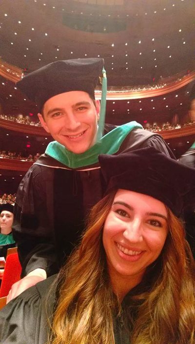 James and Areniah at Salus Commencement