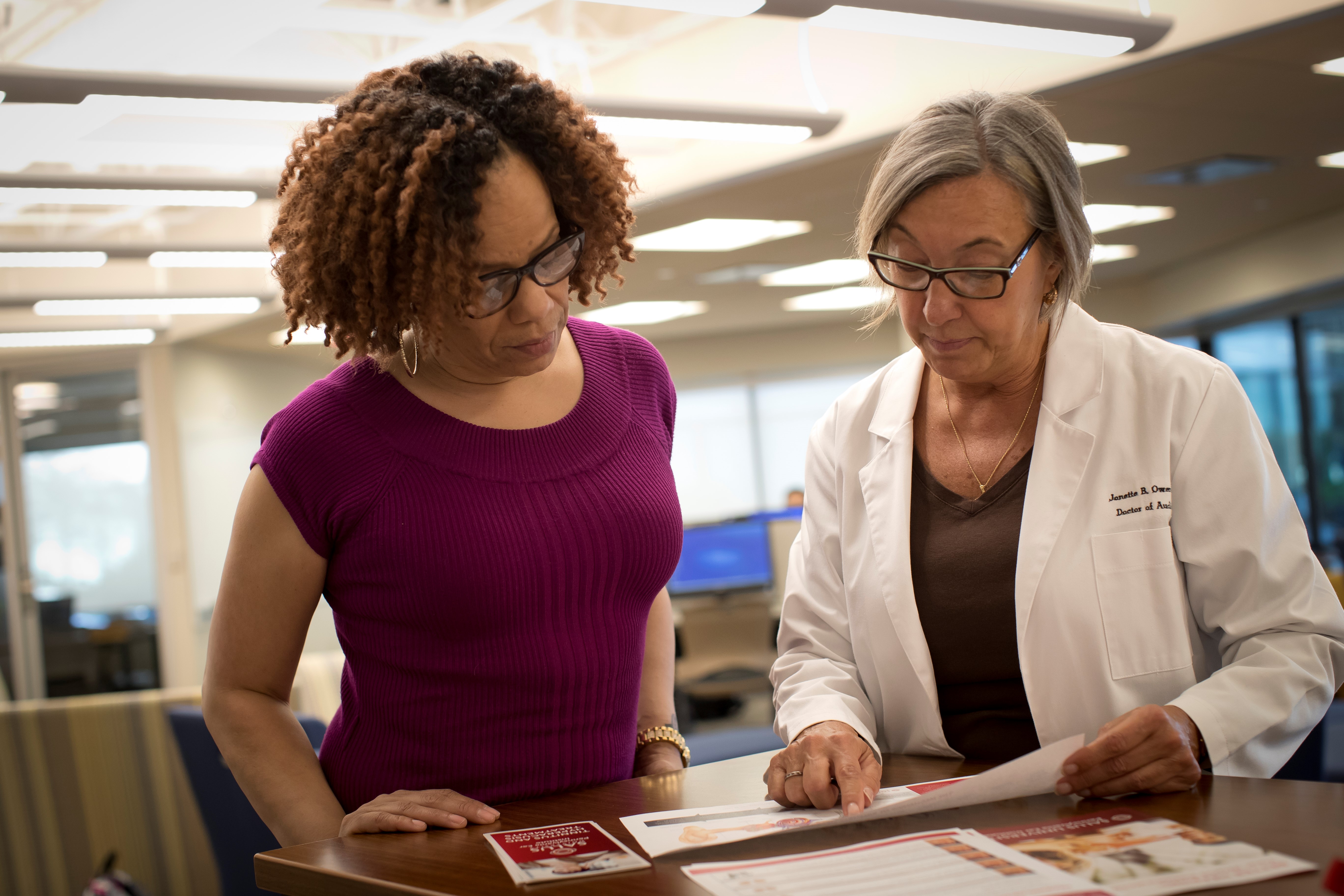 Jonette Owen and colleague