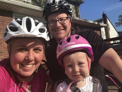 Jacqueline Pittam selfie with her family