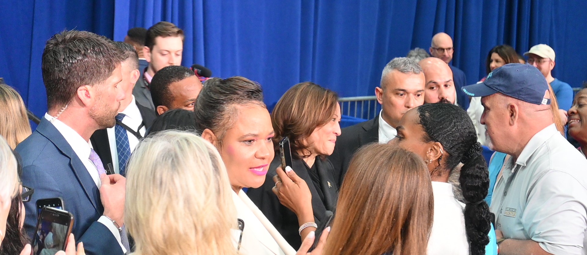 VP Kamala Harris in the crowd at Hafter