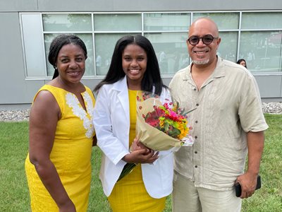 Kayla Hawkins and family