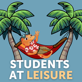 students at leisure graphic