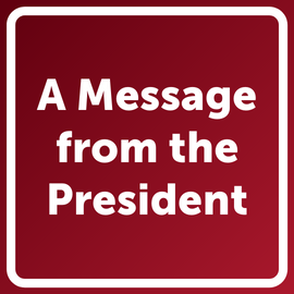 a message from the president