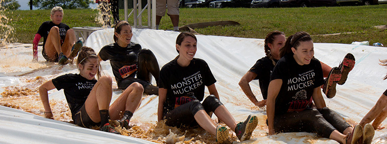 students at MuckFest 2017