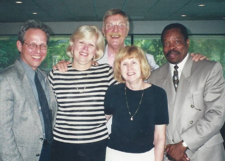 nancy griffin with former colleagues