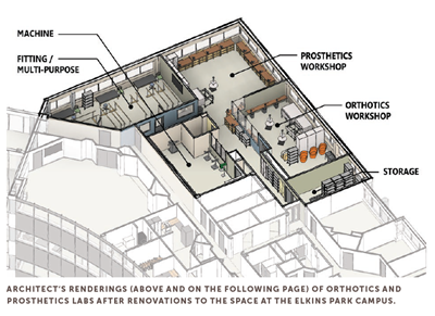 O&P lab rendering