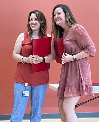 OT student receiving her diploma