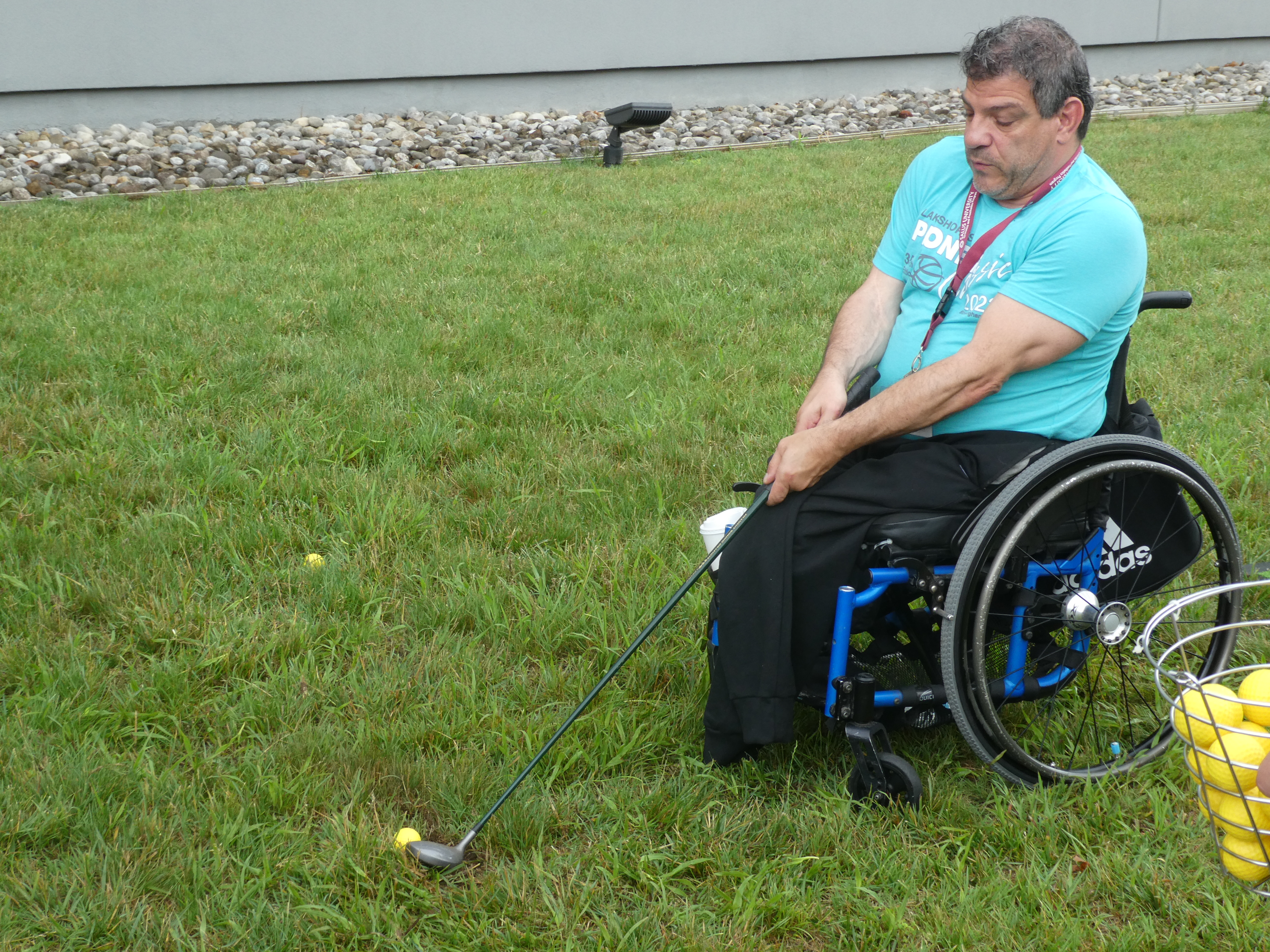 Wheelchair golfer