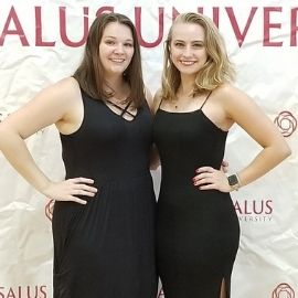 Two students at Physician Assistant formal