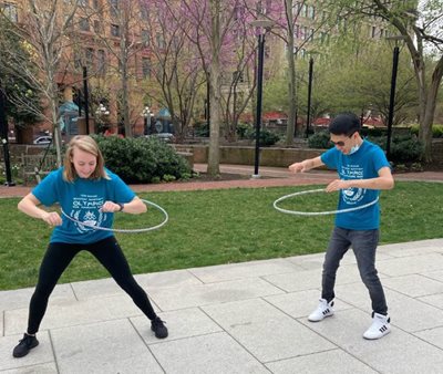 PA students hula hopping