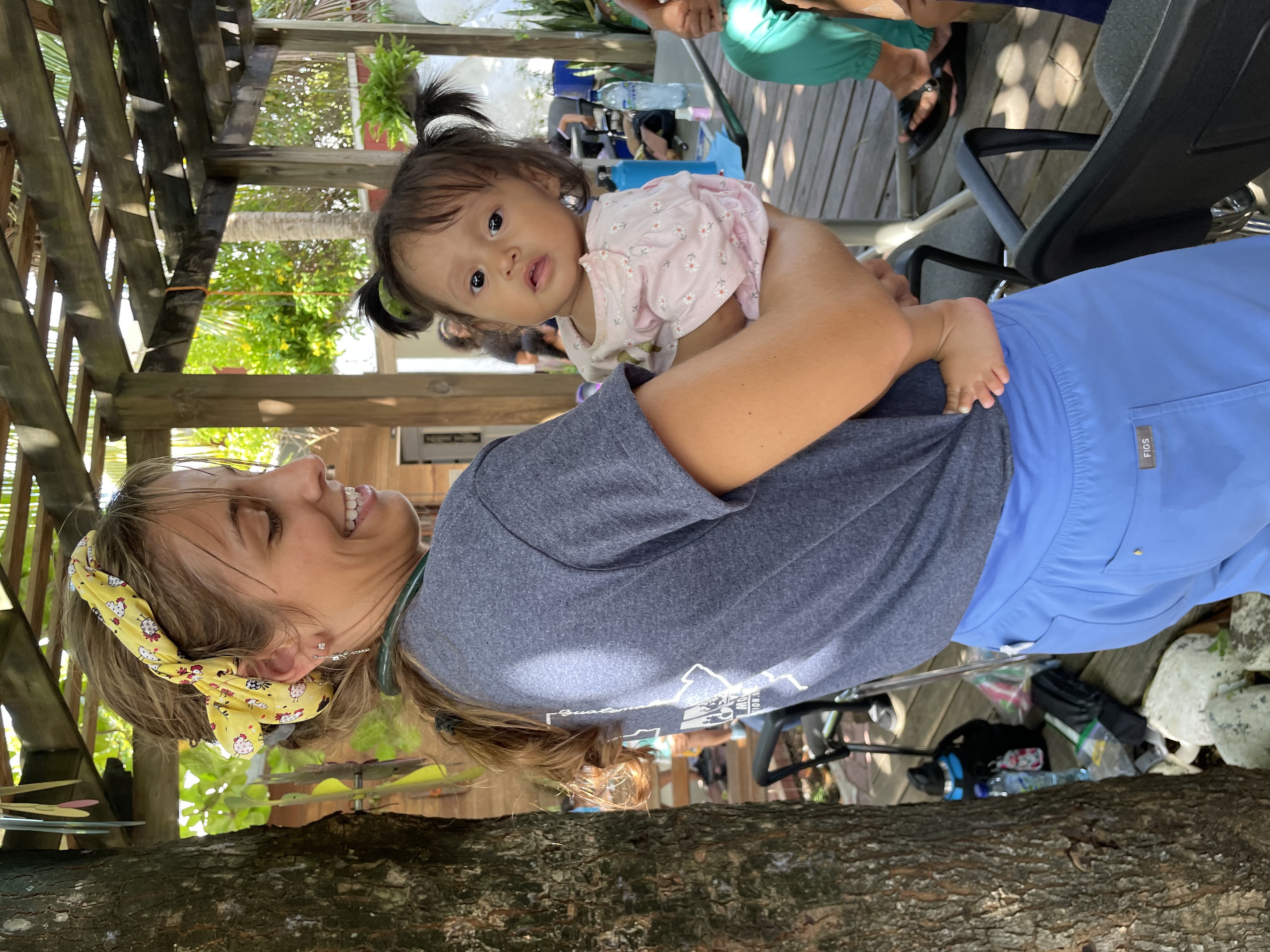 PA student holding Guatemalan child