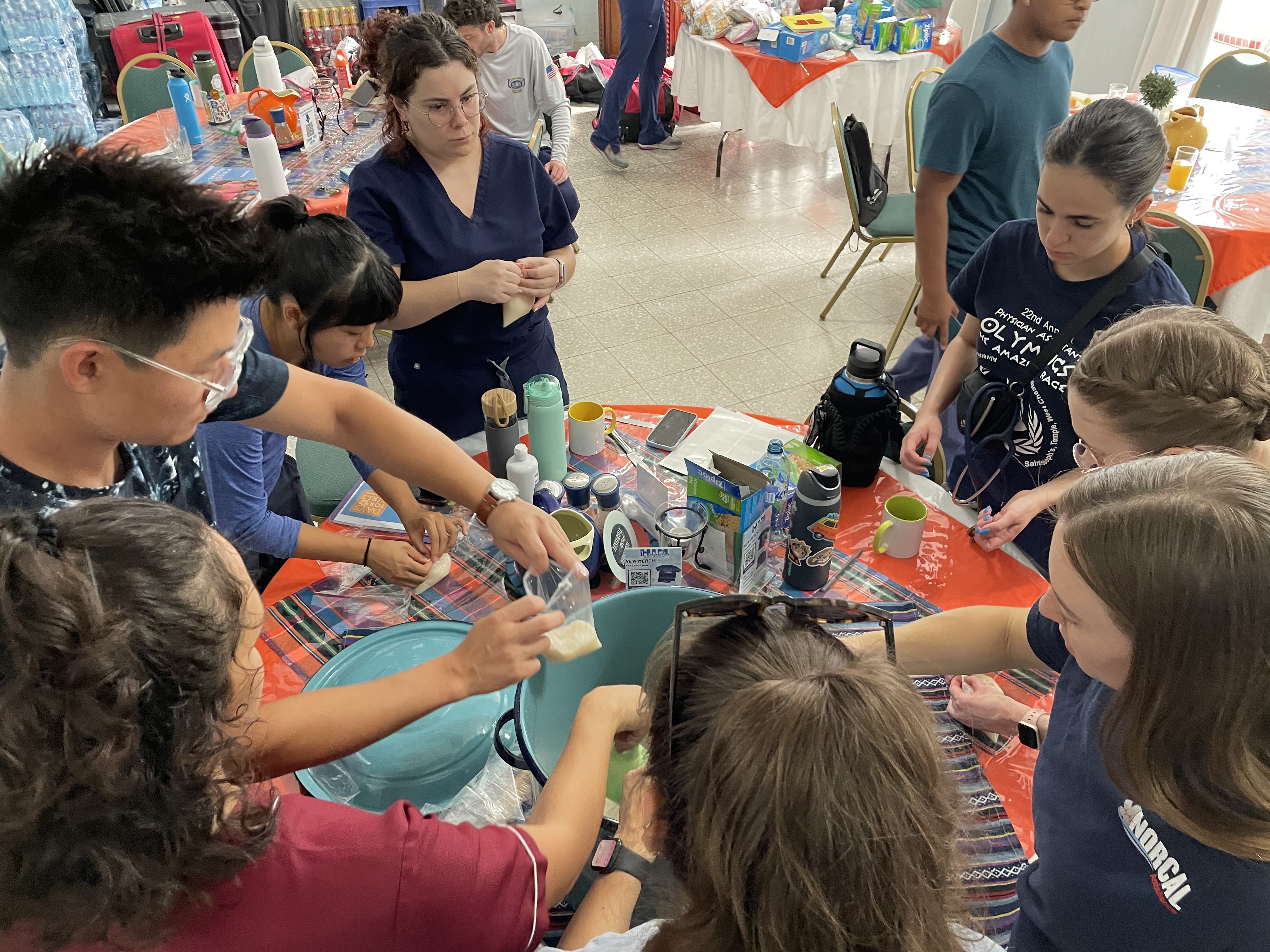 Pa students treating Guatemalan children