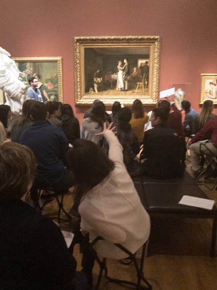 PA students at the Philadlephia Museum of Art