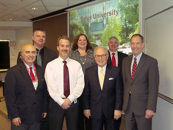 Pictured above: front, L to R: Dr. Di Stefano, Mr.Ross, Dr. DiMino, Dr. Mittelman. Back, L to R: Mr. Baysinger, Ms.Paoline, Mr. Gaal. Missing: Ms. Liang