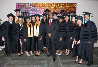 Summer Enrichment Program graduates with Dean Horne