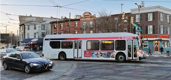 Septa bus with Salus ad