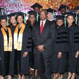 Summer Enrichment Program graduates with Dean Horne