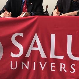 Salus University sign