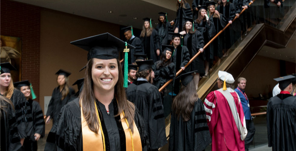 grads at commencement