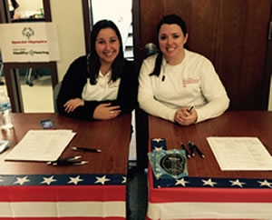 audiology students sitting at a table