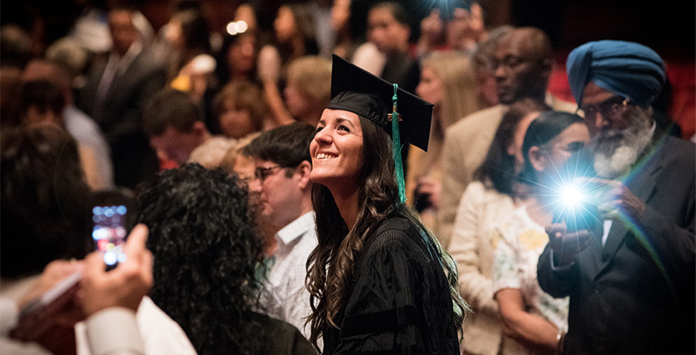 Students at Commencement