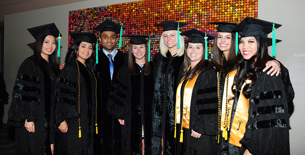 grads at commencement